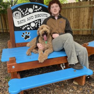 Platform – Small w/ Bench & Logo