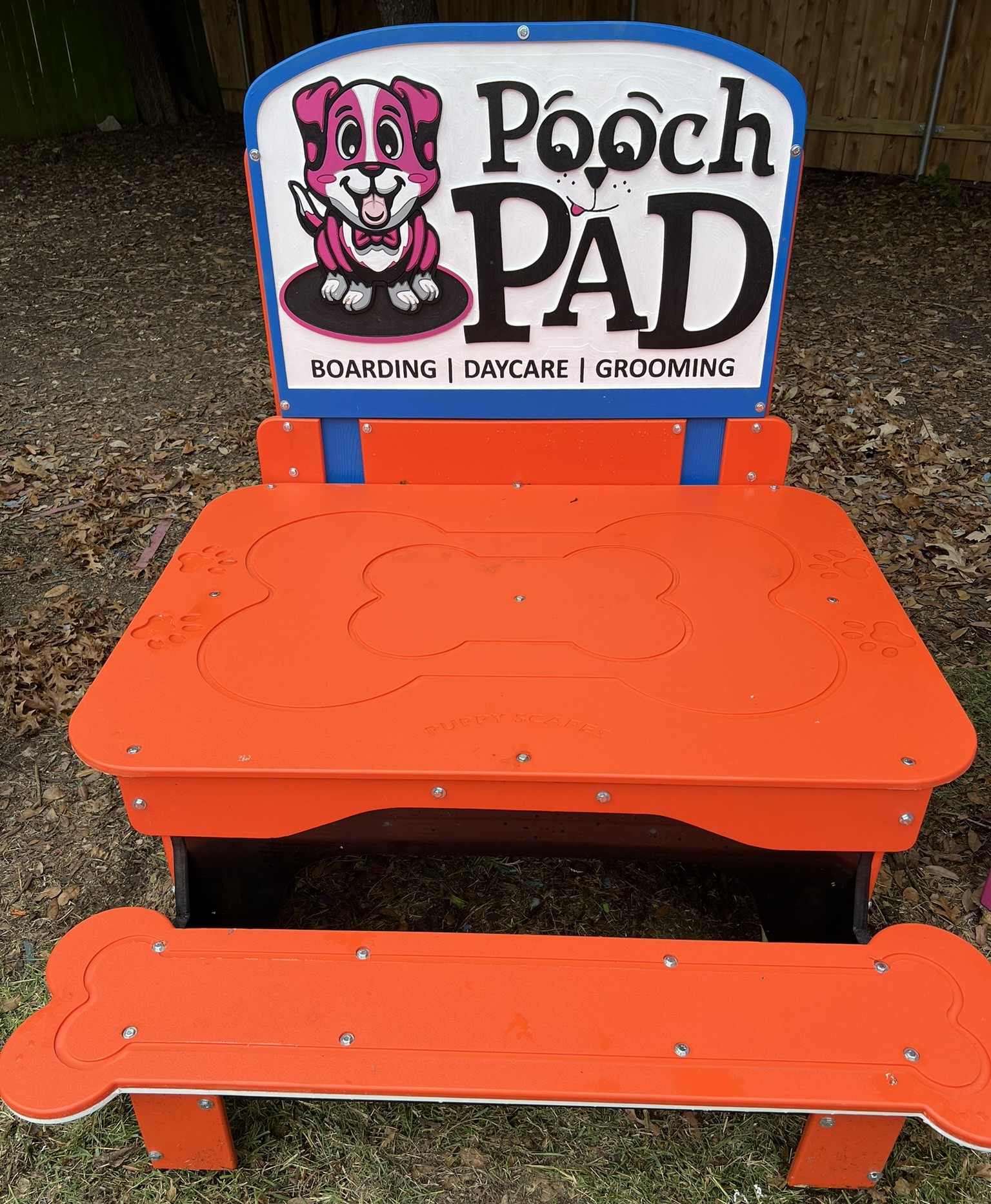 Platform – Small w/ Bench & Logo - Image 3